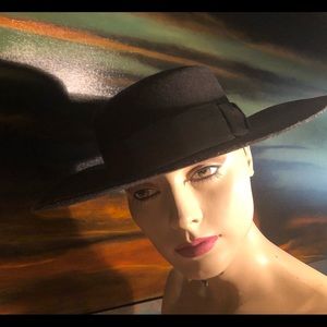 Flamenco style wool felt hat.